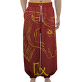 Chinese Horoscope Ox Sign Print Lantern Pants
