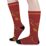 Chinese Horoscope Ox Sign Print Long Socks