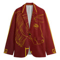 Chinese Horoscope Ox Sign Print Men's Blazer