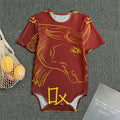 Chinese Horoscope Ox Sign Print Men's Bodysuit