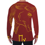 Chinese Horoscope Ox Sign Print Men's Long Sleeve T-Shirt