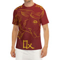 Chinese Horoscope Ox Sign Print Men's Short Sleeve Rash Guard