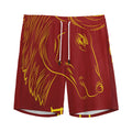 Chinese Horoscope Ox Sign Print Men's Athletic Shorts