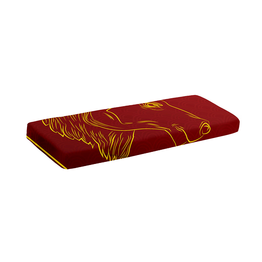 Chinese Horoscope Ox Sign Print Piano Keyboard Cover