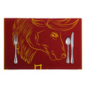 Chinese Horoscope Ox Sign Print Placemat