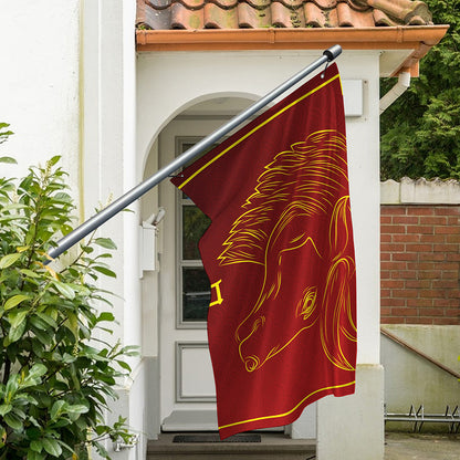 Chinese Horoscope Ox Sign Print Polyester Flag