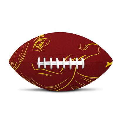 Chinese Horoscope Ox Sign Print Rugby Ball