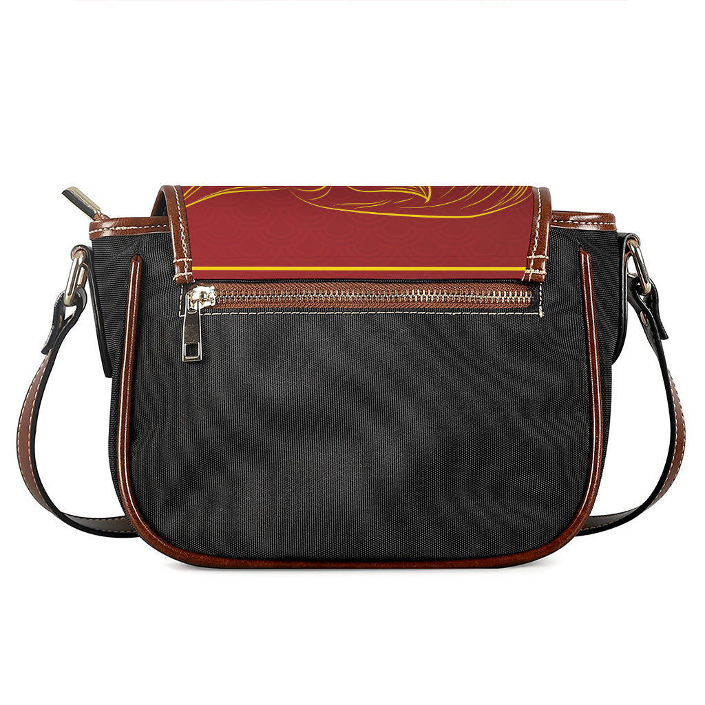 Chinese Horoscope Ox Sign Print Saddle Bag