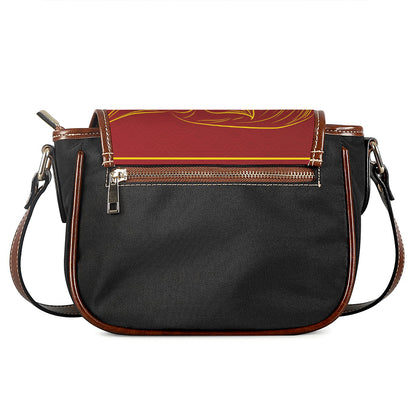 Chinese Horoscope Ox Sign Print Saddle Bag