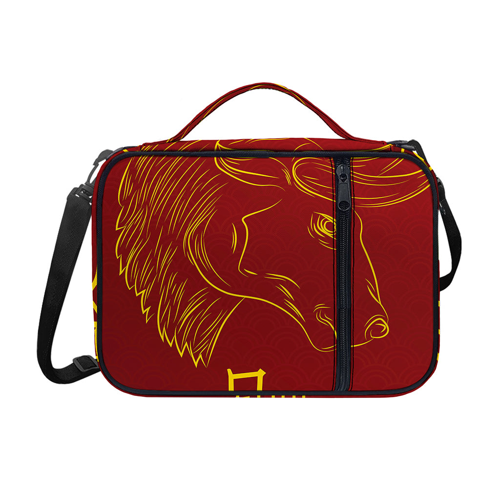 Chinese Horoscope Ox Sign Print Shoulder Strap Bible Bag