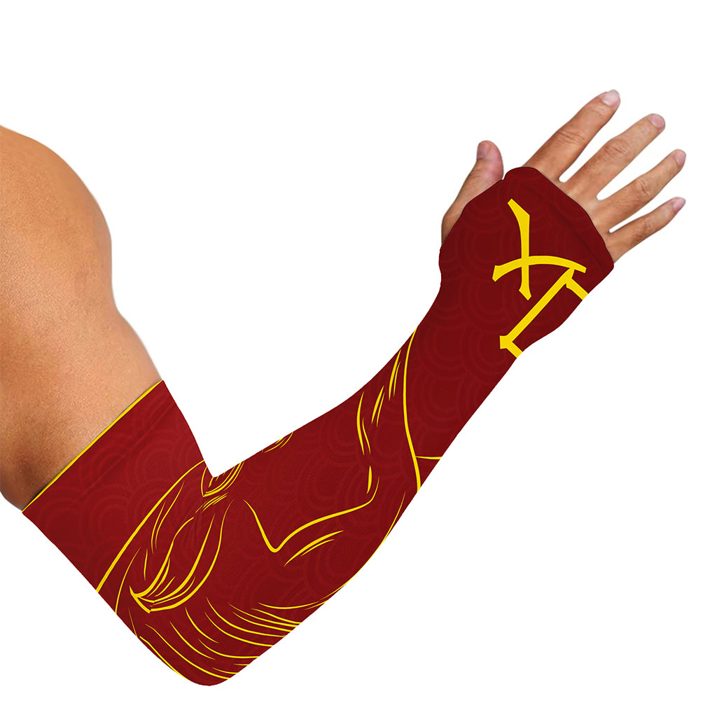 Chinese Horoscope Ox Sign Print Sun Protection Arm Sleeves