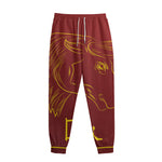 Chinese Horoscope Ox Sign Print Sweatpants
