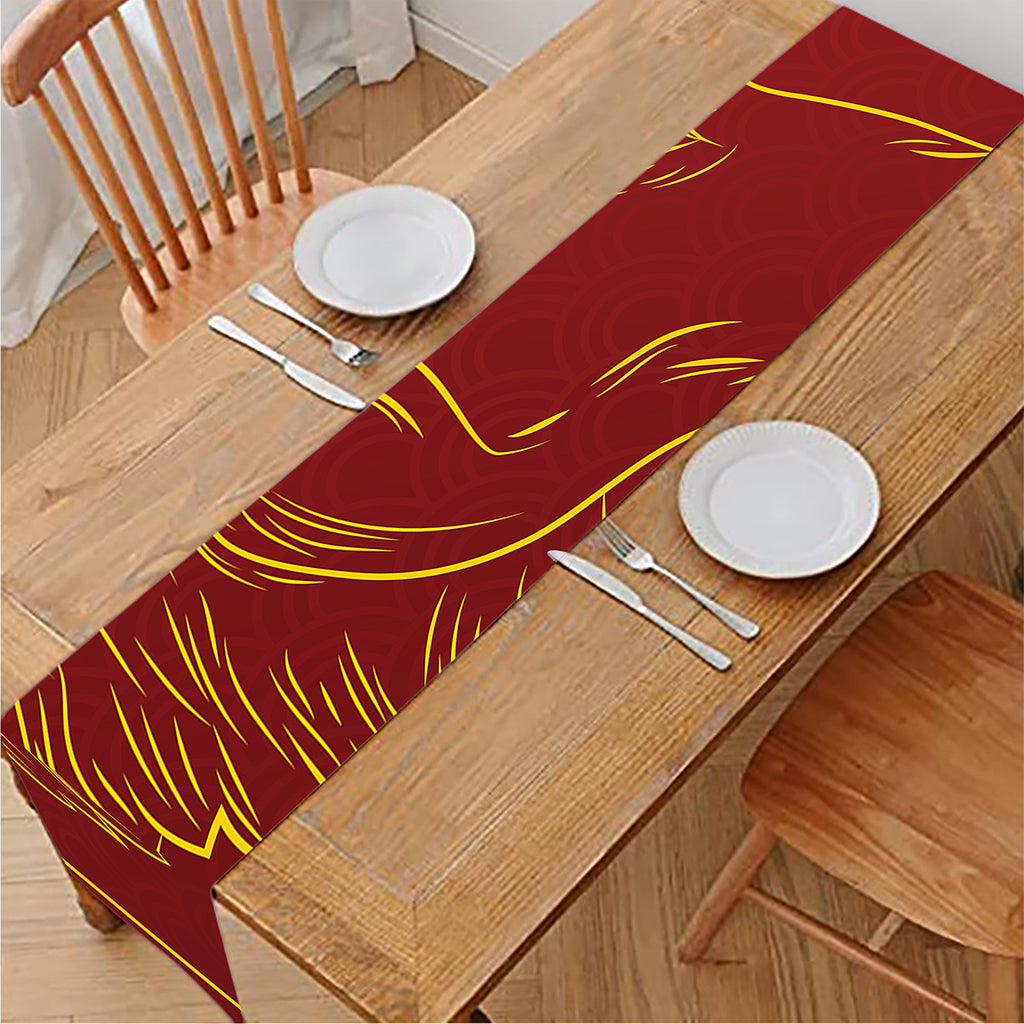 Chinese Horoscope Ox Sign Print Table Runner