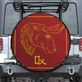 Chinese Horoscope Ox Sign Print Tire Cover