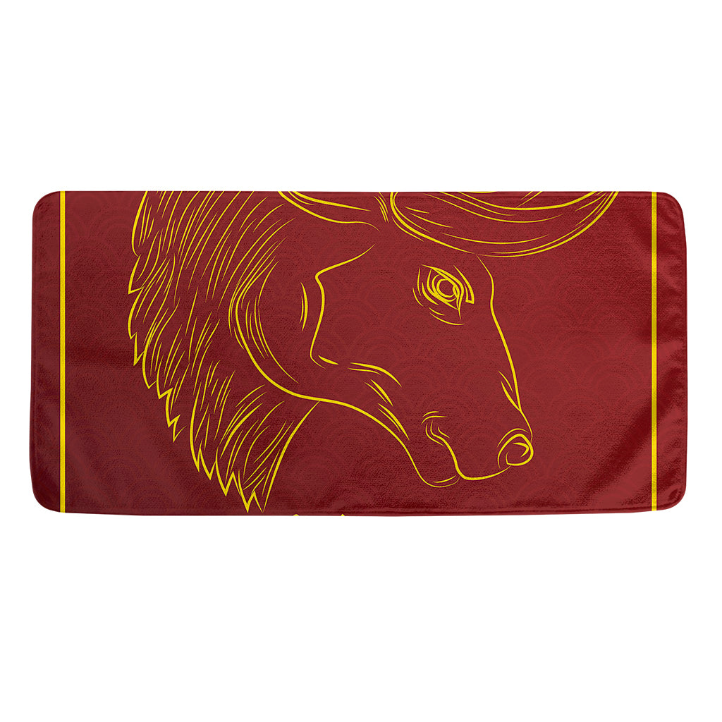 Chinese Horoscope Ox Sign Print Towel