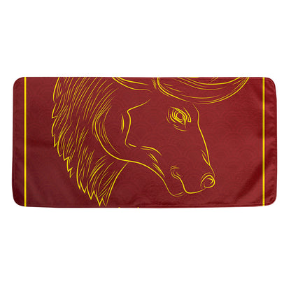 Chinese Horoscope Ox Sign Print Towel