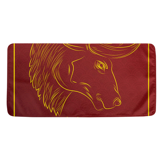 Chinese Horoscope Ox Sign Print Towel