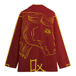 Chinese Horoscope Ox Sign Print Women's Blazer