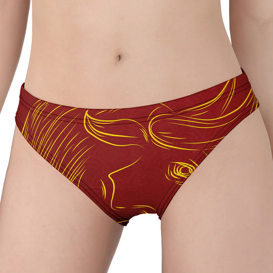 Chinese Horoscope Ox Sign Print Women's Panties