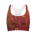 Chinese Horoscope Ox Sign Print Women's Sports Bra
