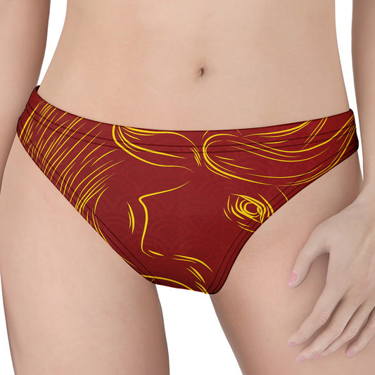 Chinese Horoscope Ox Sign Print Women's Thong