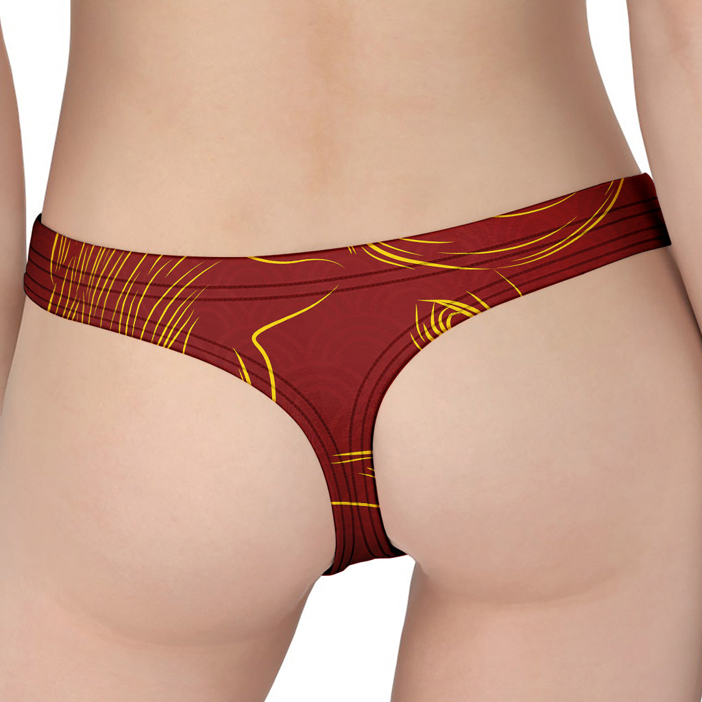 Chinese Horoscope Ox Sign Print Women's Thong