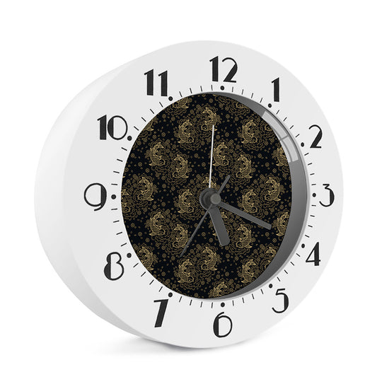 Chinese Koi Carp Pattern Print Alarm Clock