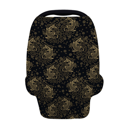 Chinese Koi Carp Pattern Print Baby Seat Cover