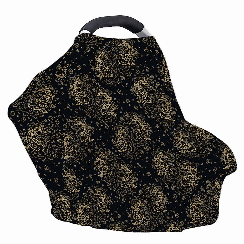 Chinese Koi Carp Pattern Print Baby Seat Cover
