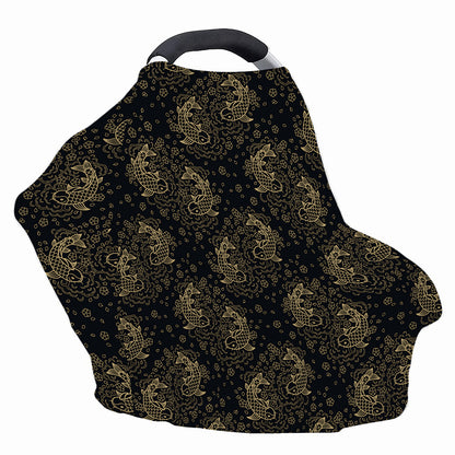Chinese Koi Carp Pattern Print Baby Seat Cover
