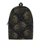 Chinese Koi Carp Pattern Print Backpack