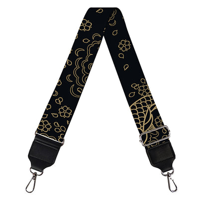Chinese Koi Carp Pattern Print Bag Strap