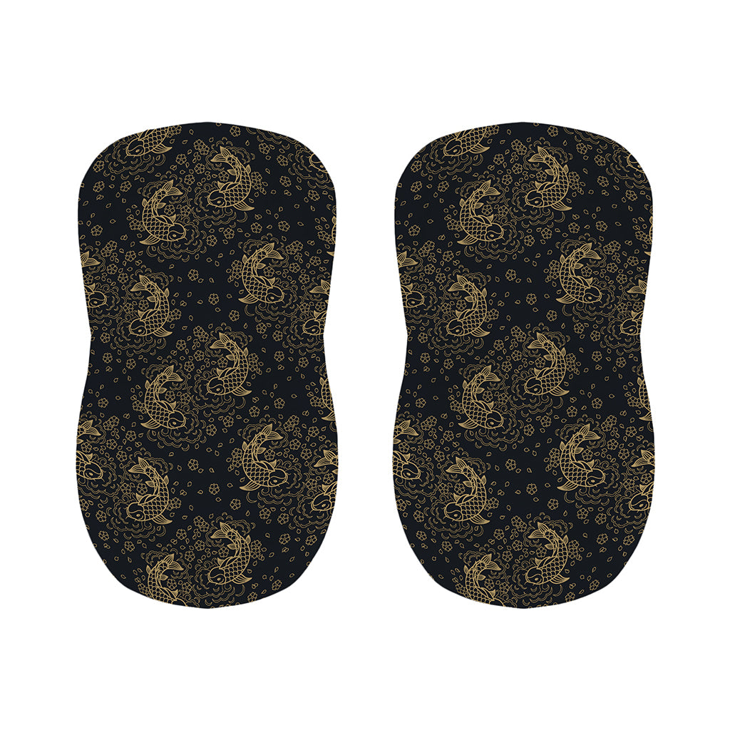 Chinese Koi Carp Pattern Print Bar Stool Covers