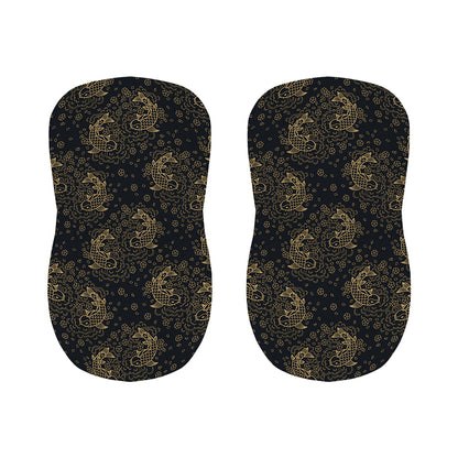 Chinese Koi Carp Pattern Print Bar Stool Covers