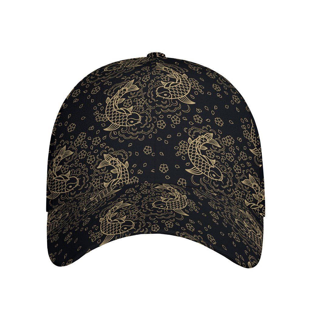 Chinese Koi Carp Pattern Print Baseball Cap