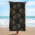Chinese Koi Carp Pattern Print Beach Towel
