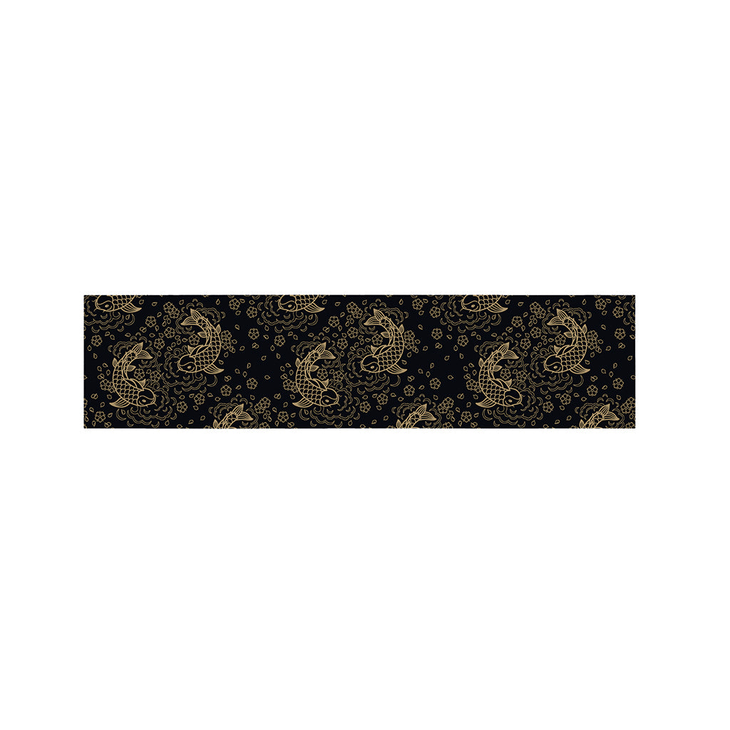 Chinese Koi Carp Pattern Print Bed Runner