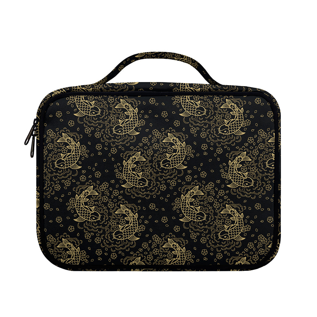 Chinese Koi Carp Pattern Print Briefcase Bible Bag