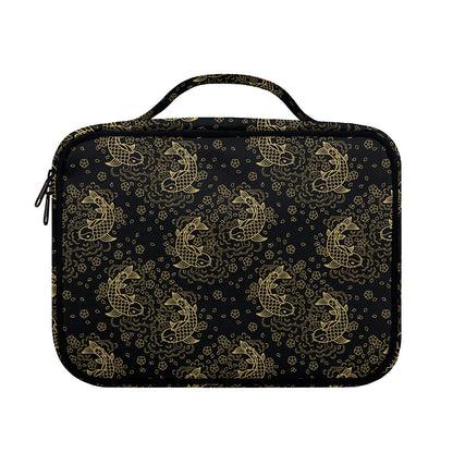 Chinese Koi Carp Pattern Print Briefcase Bible Bag