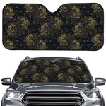 Chinese Koi Carp Pattern Print Car Windshield Sun Shade