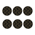 Chinese Koi Carp Pattern Print Coaster Set