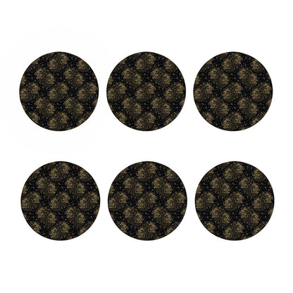Chinese Koi Carp Pattern Print Coaster Set