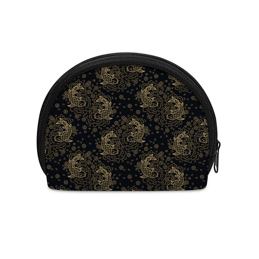Chinese Koi Carp Pattern Print Coin Purse