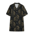 Chinese Koi Carp Pattern Print Cotton Hawaiian Shirt
