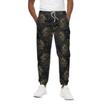 Chinese Koi Carp Pattern Print Cotton Pants