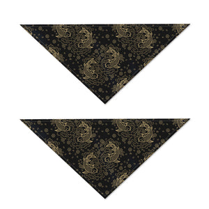 Chinese Koi Carp Pattern Print Dog Bandana