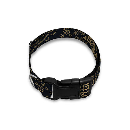 Chinese Koi Carp Pattern Print Dog Collar