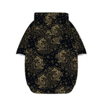 Chinese Koi Carp Pattern Print Dog Zip Up Hoodie