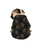 Chinese Koi Carp Pattern Print Dog Zip Up Jacket
