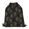 Chinese Koi Carp Pattern Print Drawstring Bag